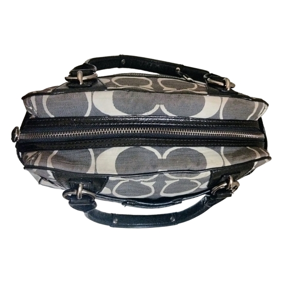 COACH Penelope Shantung Signature Satchel Handbag - Picture 6 of 16